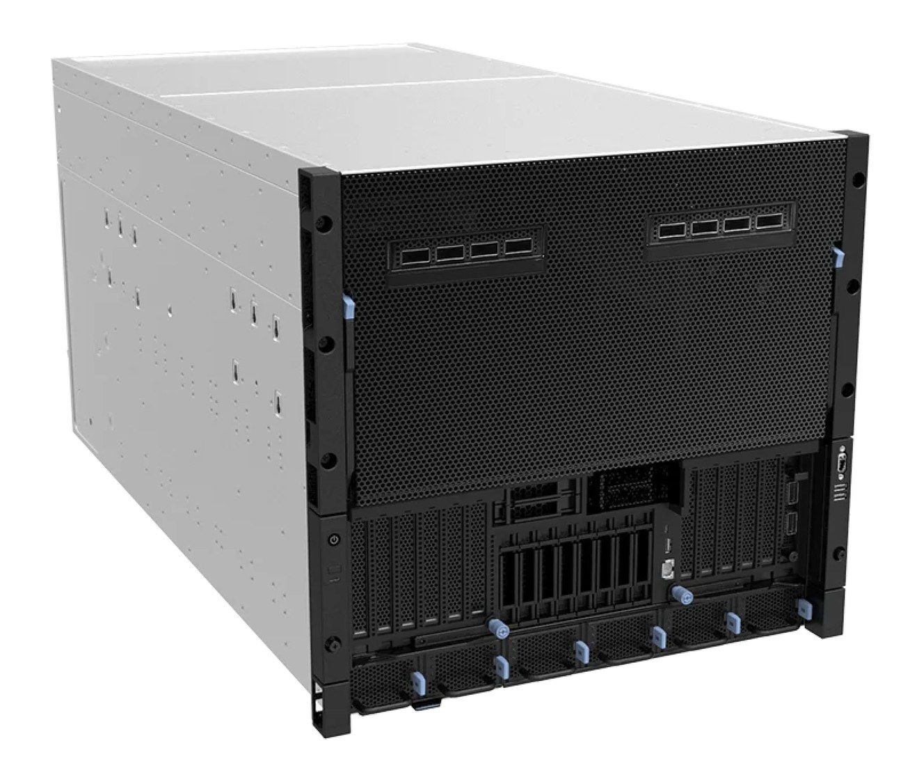 An eight-GPU NVIDIA HGX B300 server